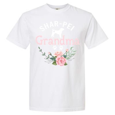 Shar Pei Grandma Funny Gift Mom Cute Dog Lover Christmas Gift Garment-Dyed Heavyweight T-Shirt