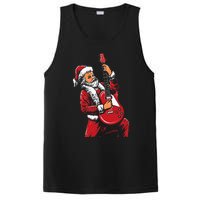 Santa Playing Guitar Christmas Pajama Musician Guitarist PosiCharge Competitor Tank