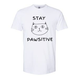 Stay Pawsitive Gift Softstyle CVC T-Shirt