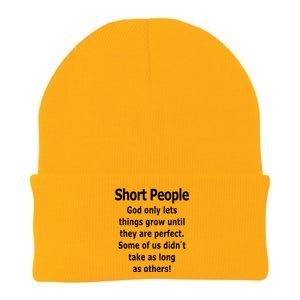 Short People God Only Lets Things Grow Untill They Are Perfect Knit Cap Winter Beanie