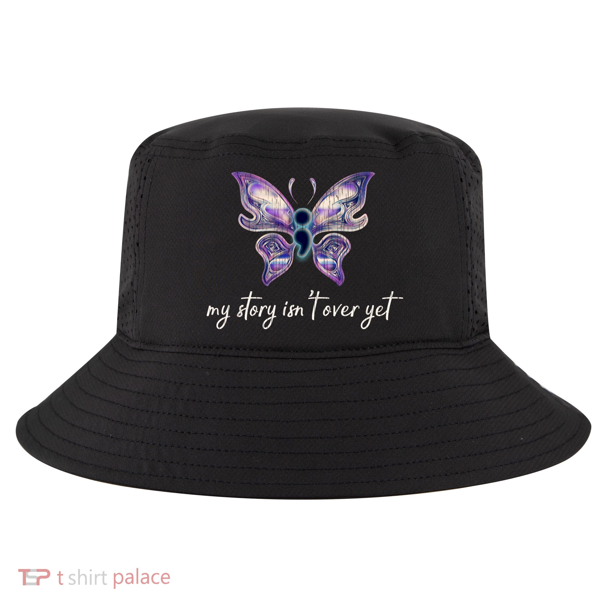 Semicolon Project Gift Depression Awareness Gift Cool Comfort Performance Bucket Hat