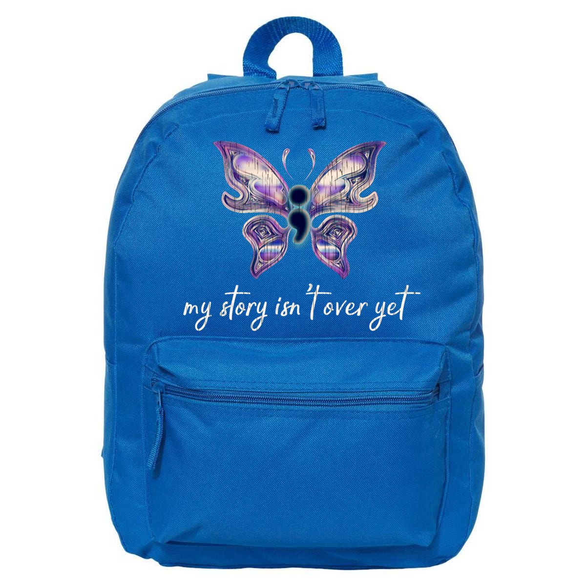 Semicolon Project Gift Depression Awareness Gift 16 in Basic Backpack