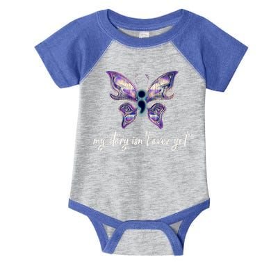 Semicolon Project Gift Depression Awareness Gift Infant Baby Jersey Bodysuit