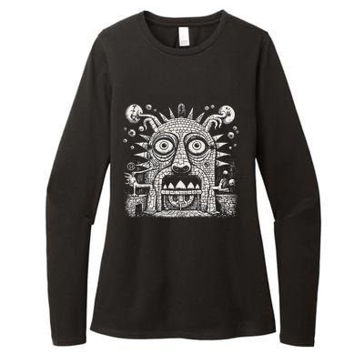 Surrealistic Pagan God Of The Stove Hearth And Domesticity Womens CVC Long Sleeve Shirt