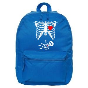 Skeleton Pregnancy Gift Xray Halloween Pregnant Great Gift 16 in Basic Backpack