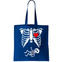 Skeleton Pregnancy Gift Xray Halloween Pregnant Great Gift Tote Bag