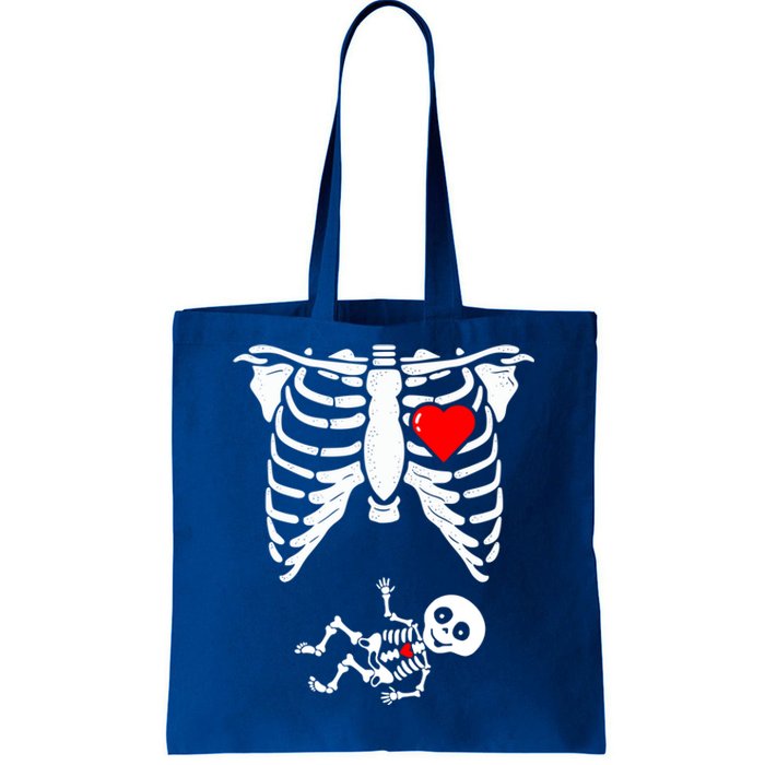 Skeleton Pregnancy Gift Xray Halloween Pregnant Great Gift Tote Bag