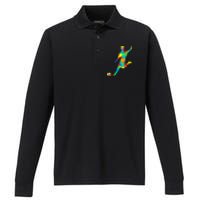 Soccer Player Gift Performance Long Sleeve Polo