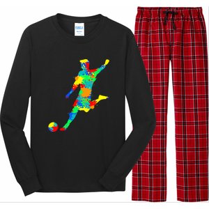 Soccer Player Gift Long Sleeve Pajama Set