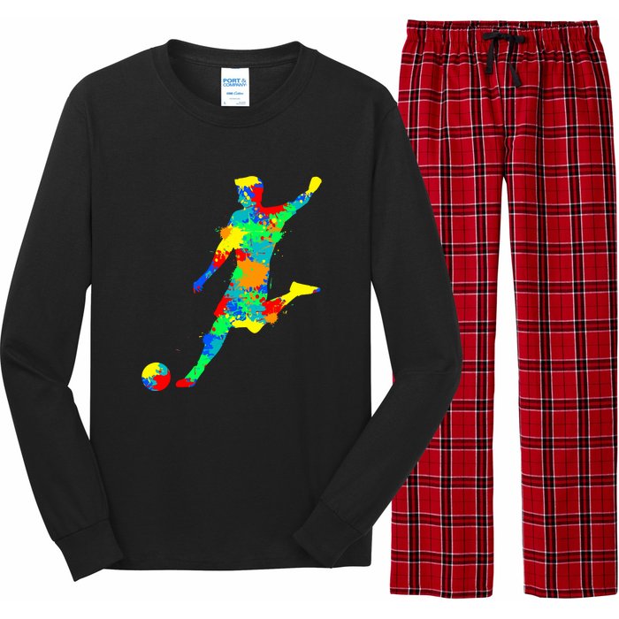 Soccer Player Gift Long Sleeve Pajama Set