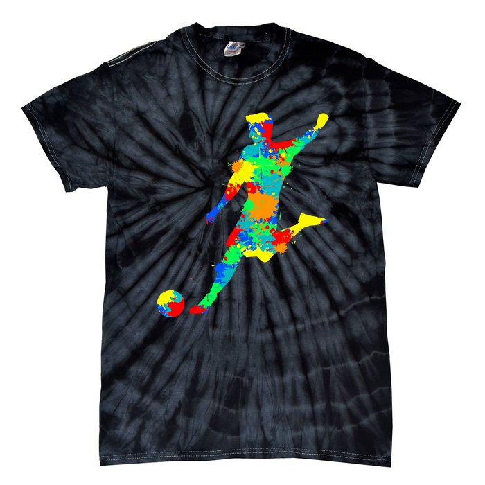 Soccer Player Gift Tie-Dye T-Shirt