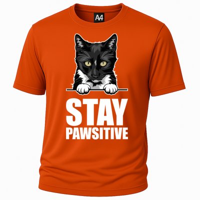 Stay Pawsitive Gift Cooling Performance Crew T-Shirt