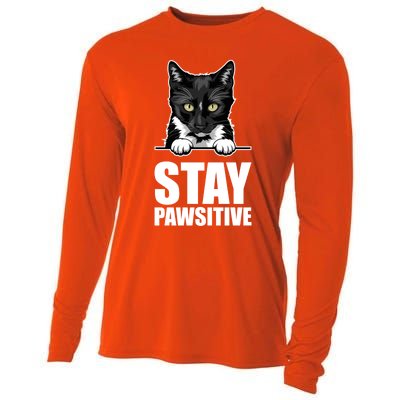 Stay Pawsitive Gift Cooling Performance Long Sleeve Crew