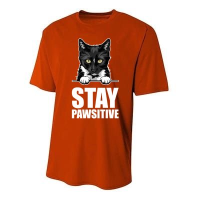 Stay Pawsitive Gift Performance Sprint T-Shirt