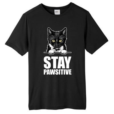 Stay Pawsitive Gift Tall Fusion ChromaSoft Performance T-Shirt