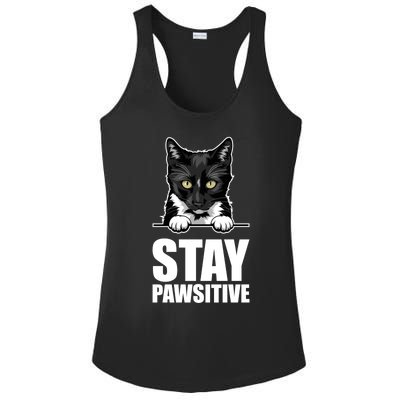 Stay Pawsitive Gift Ladies PosiCharge Competitor Racerback Tank