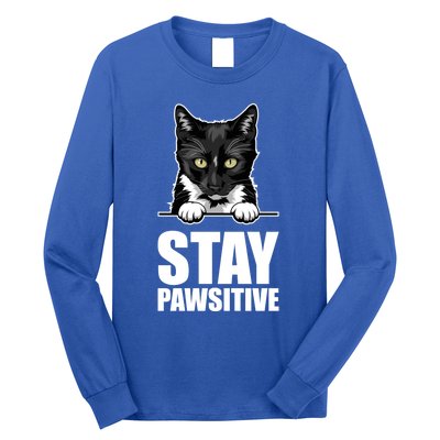 Stay Pawsitive Gift Long Sleeve Shirt