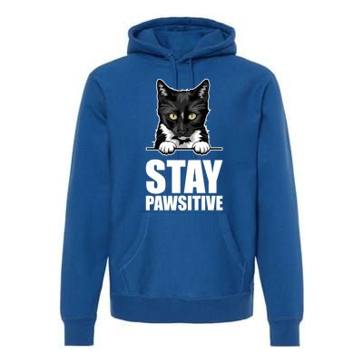 Stay Pawsitive Gift Premium Hoodie