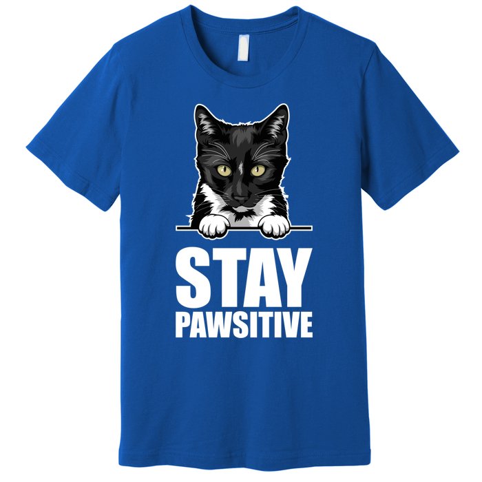 Stay Pawsitive Gift Premium T-Shirt