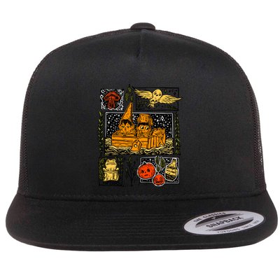 Spooky Pottsfield Harvest Festival Pumpkin Vibes Halloween Gift Flatbill Hat