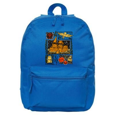 Spooky Pottsfield Harvest Festival Pumpkin Vibes Halloween Gift 16 in Basic Backpack