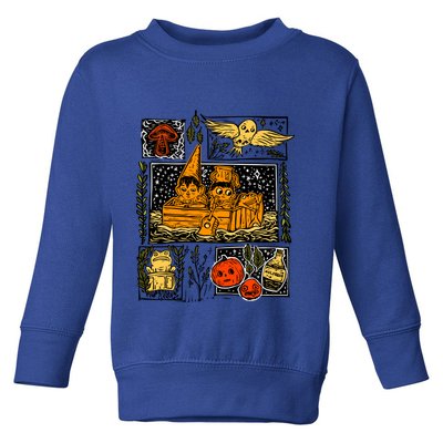 Spooky Pottsfield Harvest Festival Pumpkin Vibes Halloween Gift Toddler Sweatshirt