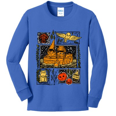 Spooky Pottsfield Harvest Festival Pumpkin Vibes Halloween Gift Kids Long Sleeve Shirt