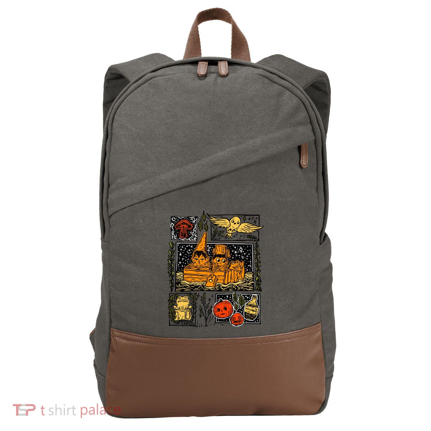 Spooky Pottsfield Harvest Festival Pumpkin Vibes Halloween Gift Cotton Canvas Backpack