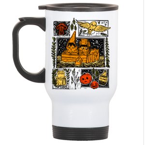 Spooky Pottsfield Harvest Festival Pumpkin Vibes Halloween Gift Stainless Steel Travel Mug