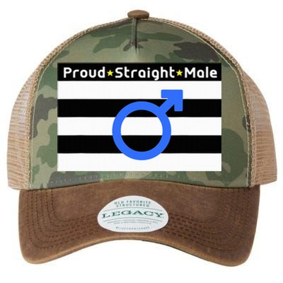 Straight Proud Heterosexual Male Legacy Tie Dye Trucker Hat