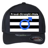 Straight Proud Heterosexual Male Flexfit Unipanel Trucker Cap