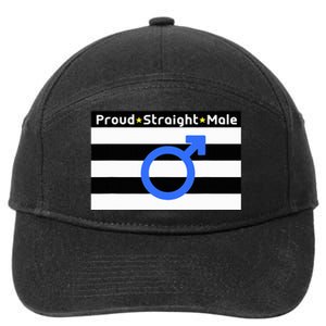 Straight Proud Heterosexual Male 7-Panel Snapback Hat