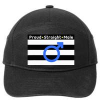 Straight Proud Heterosexual Male 7-Panel Snapback Hat