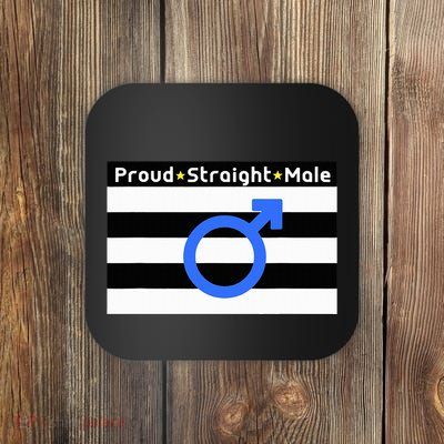 Straight Proud Heterosexual Male Coaster