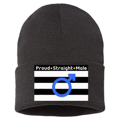 Straight Proud Heterosexual Male Sustainable Knit Beanie