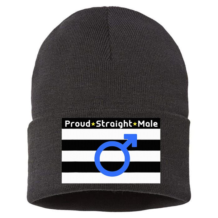 Straight Proud Heterosexual Male Sustainable Knit Beanie