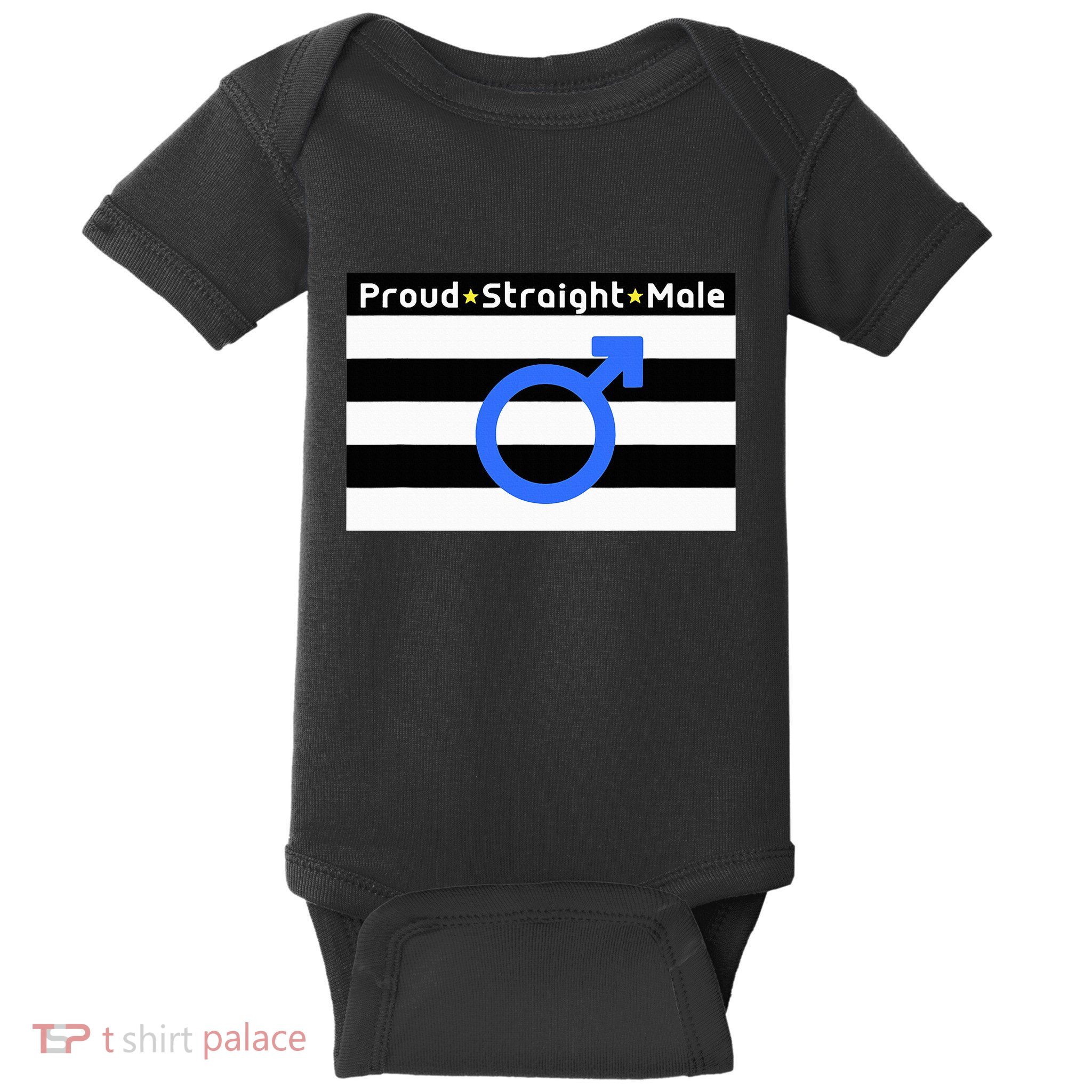 Straight Proud Heterosexual Male Baby Bodysuit