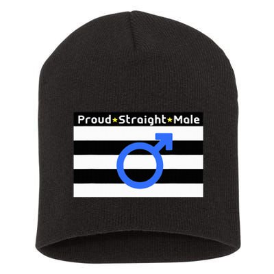 Straight Proud Heterosexual Male Short Acrylic Beanie