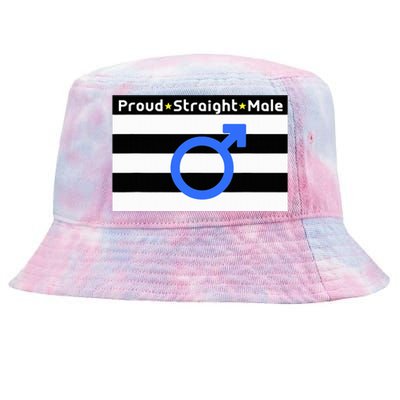 Straight Proud Heterosexual Male Tie-Dyed Bucket Hat