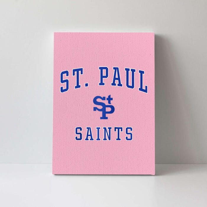 St. Paul High School Saints Raglan Baseball Canvas