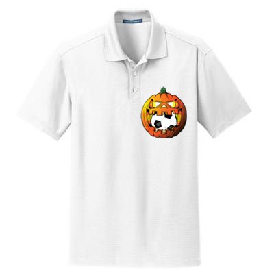 Soccer Player Halloween Pumpkin Skeleton Tees Boy Dry Zone Grid Polo