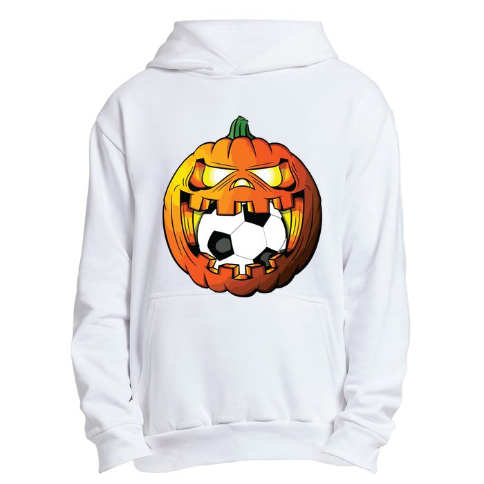 Soccer Player Halloween Pumpkin Skeleton Tees Boy Urban Pullover Hoodie