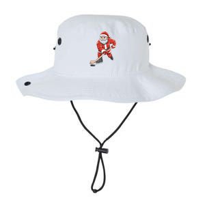 Santa Playing Hockey Christmas Gift For Hockey Players Gift Legacy Cool Fit Booney Bucket Hat