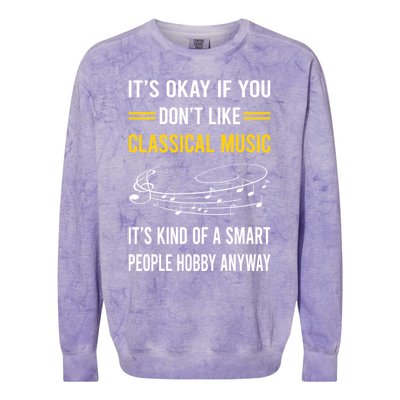 Smart People Hobby Classical Music Colorblast Crewneck Sweatshirt