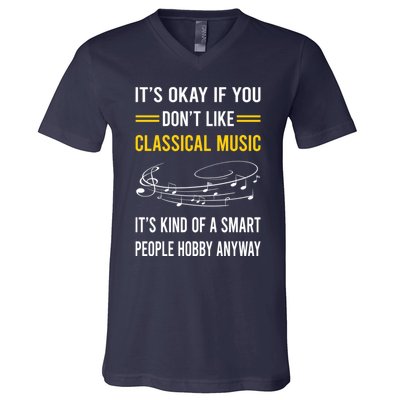 Smart People Hobby Classical Music V-Neck T-Shirt