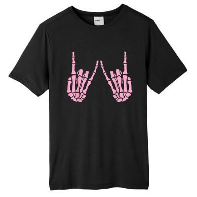 Skeleton Pink Hand Gestures Halloween Rock Skeleton Hands Tall Fusion ChromaSoft Performance T-Shirt