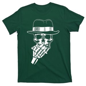 Skeleton Playing Harmonica Blues Musician Mouth Organ Player T-Shirt