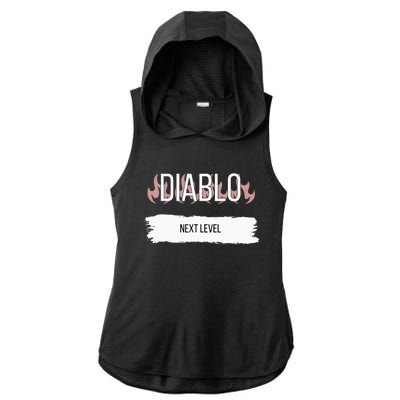 Sauce Packet Hot Diablo Ladies PosiCharge Tri-Blend Wicking Draft Hoodie Tank