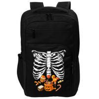 Skeleton Pregnancy Halloween Candy Rib Cage Impact Tech Backpack