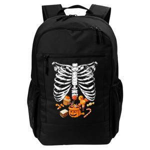 Skeleton Pregnancy Halloween Candy Rib Cage Daily Commute Backpack